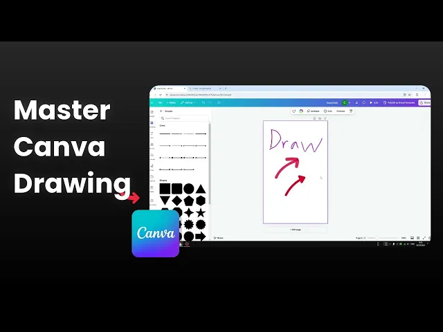 Video thumbnail for How to Use the Draw Tool in Canva