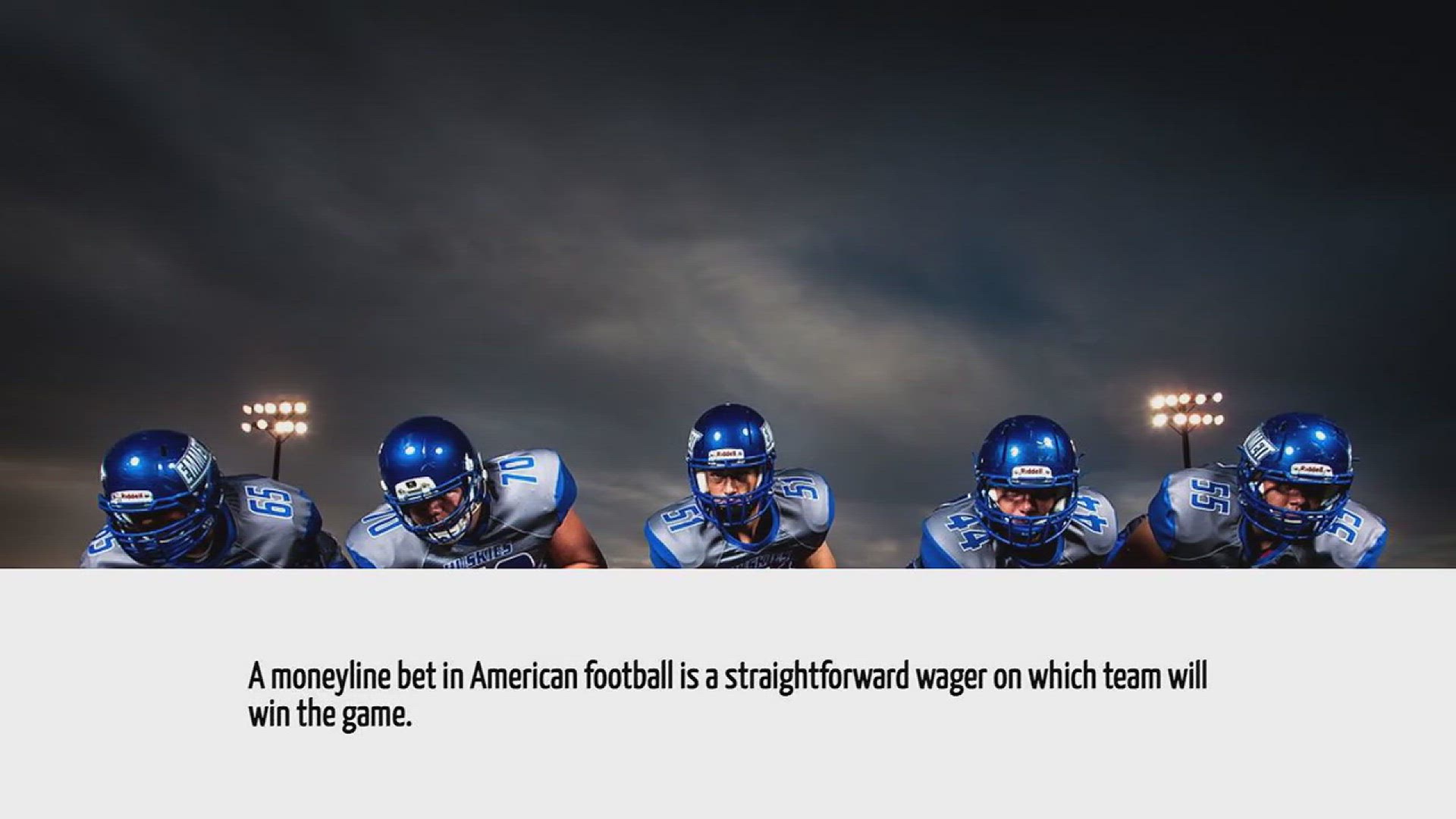 Video thumbnail for What Is A Moneyline Bet In American Football