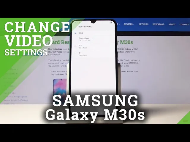 Video thumbnail for How to Change Video Resolution in SAMSUNG Galaxy M30s – Video Quality