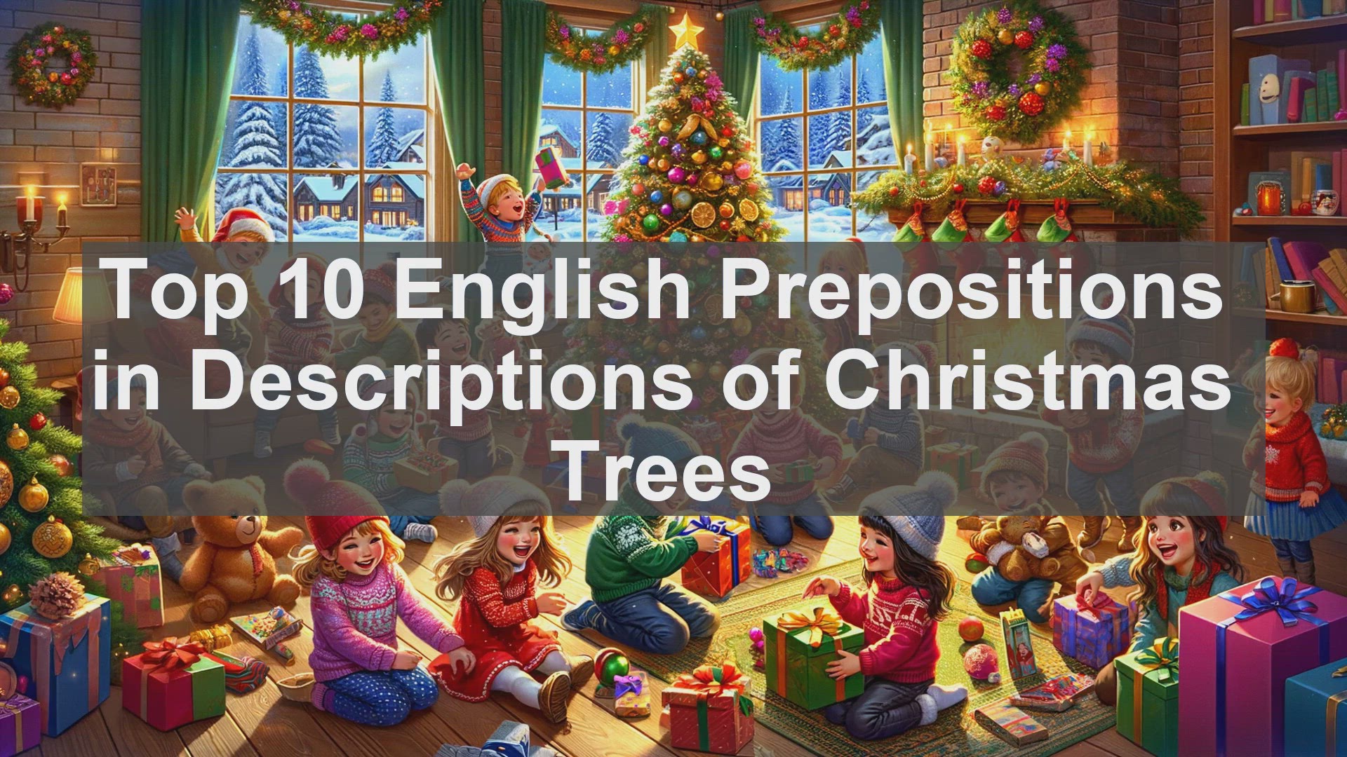 'Video thumbnail for Top 10 English Prepositions in Descriptions of Christmas Trees'