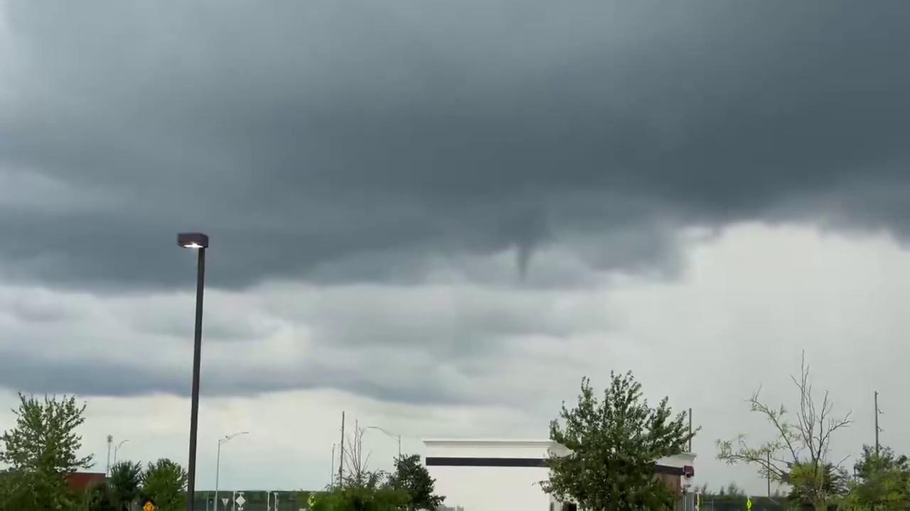 Video thumbnail for US: Storm-Related Funnel Cloud Seen Near Cedar Falls.