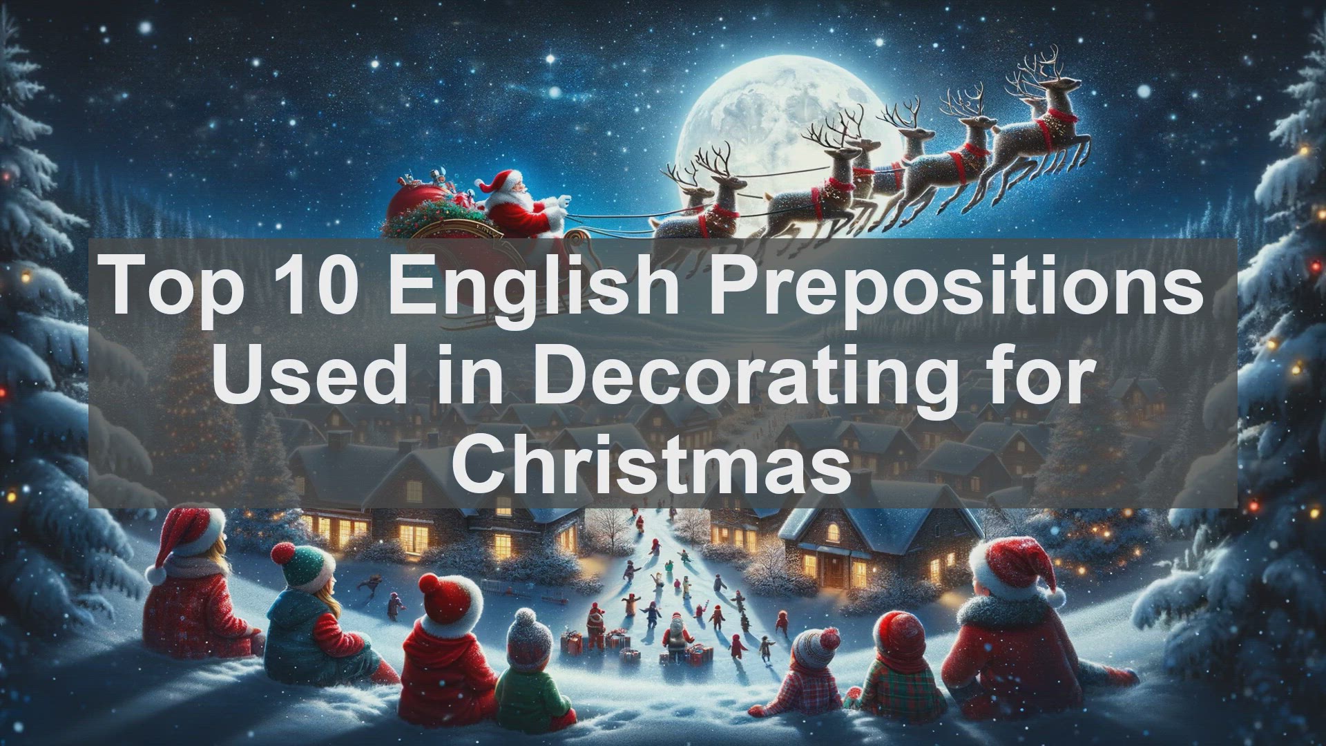 'Video thumbnail for Top 10 English Prepositions Used in Decorating for Christmas'