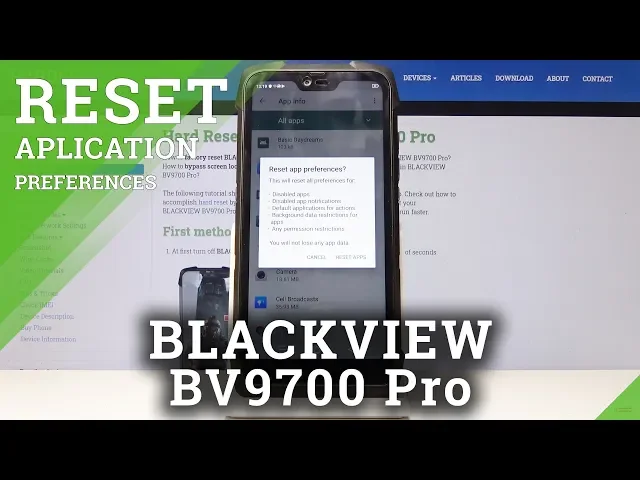 Video thumbnail for How to Restore App Settings in Blackview BV9700 Pro - Reset App Preferences