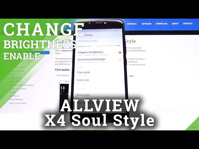 Video thumbnail for How to Activate Auto Brightness in ALLVIEW X4 Soul Style – Find Brightness Options