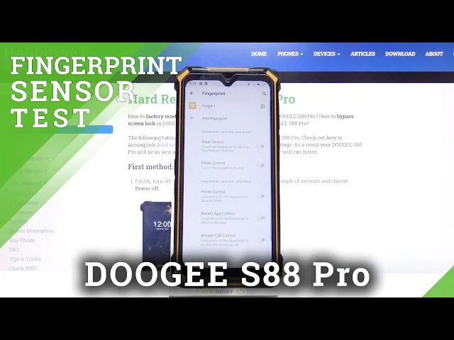 Video thumbnail for Doogee S88 Pro - Fingerprint Sensor Test