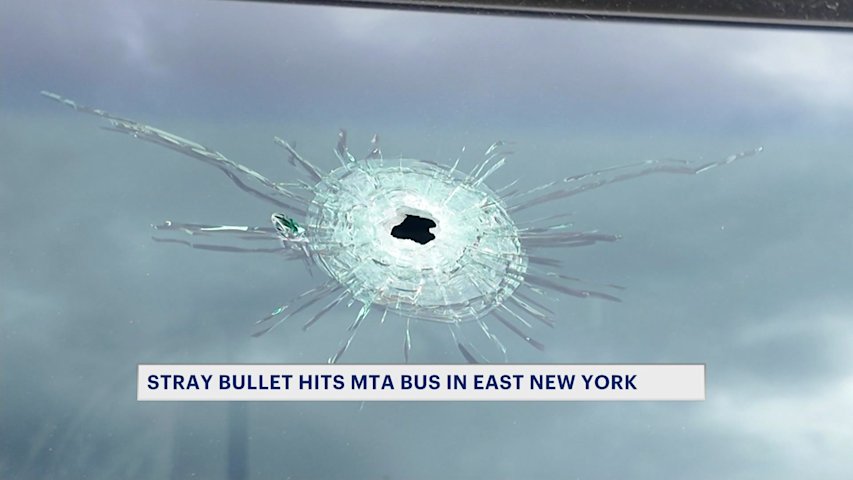 Video thumbnail for Gunfire in East New York sends bullet through MTA Bus; no injuries reported