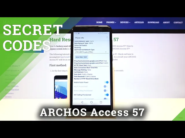 Video thumbnail for Secret Codes for ARCHOS Access 57 – Discover Best Features / Helpful Codes