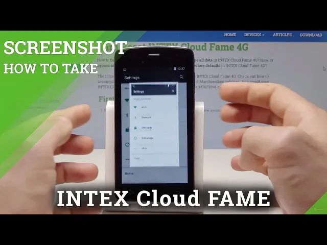 Video thumbnail for How to Capture Screen in INTEX Cloud Fame 4G - Take & Share Screenshot