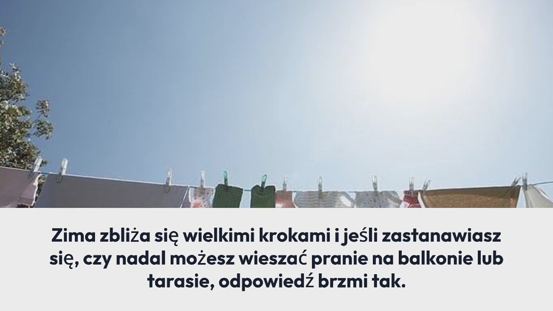 Video thumbnail for Oto dlaczego powinieneś wieszać pranie na zewnątrz, nawet zimą
