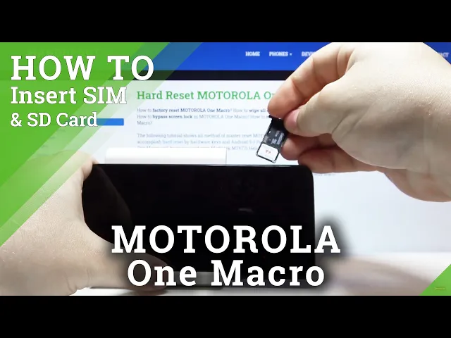 Video thumbnail for How to Insert Nano SIM and MICRO SD Cards to MOTOROLA One Macro – Input Nano SIM and MICRO SD Cards