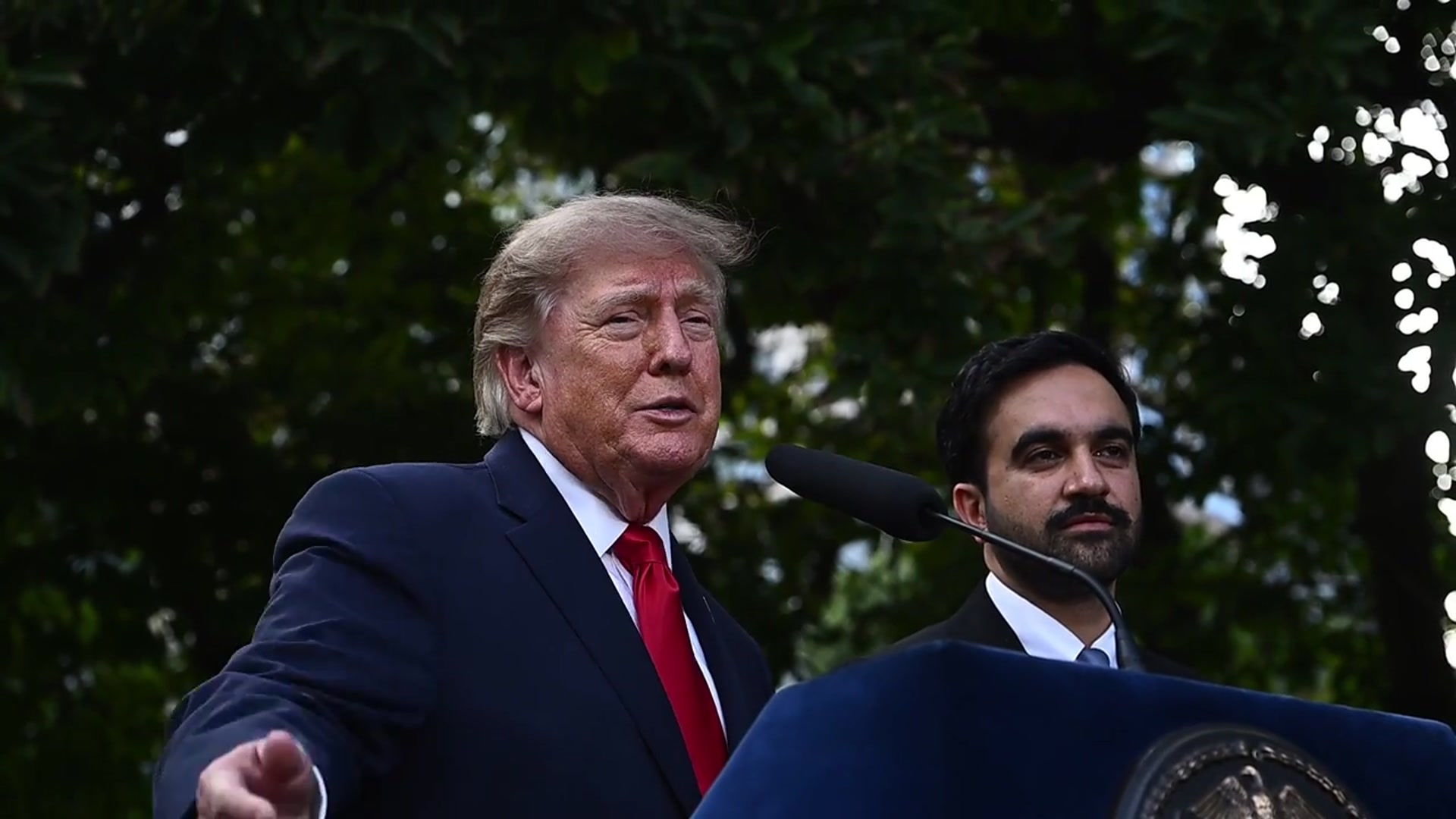 Video thumbnail for NY: President Trump and NYC Mayor Mamdani Gracie Mansion Press Conference 2.