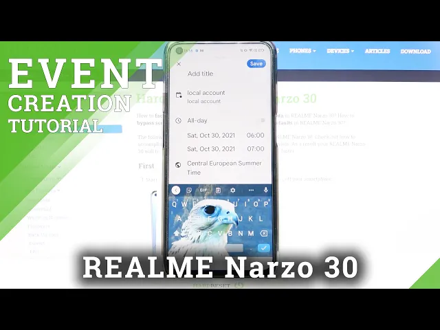 Video thumbnail for Add Event to Calendar on Realme Narzo 30