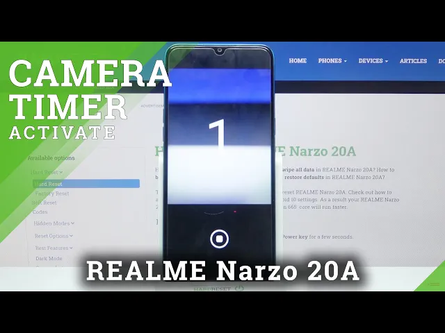 Video thumbnail for Set Up and Use Camera Timer - REALME Narzo 20A and Camera App