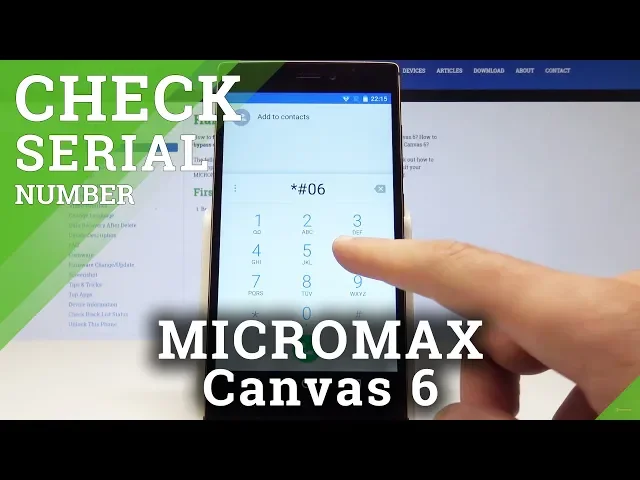 Video thumbnail for How to Find IMEI and Serial Number in MICROMAX Canvas 6