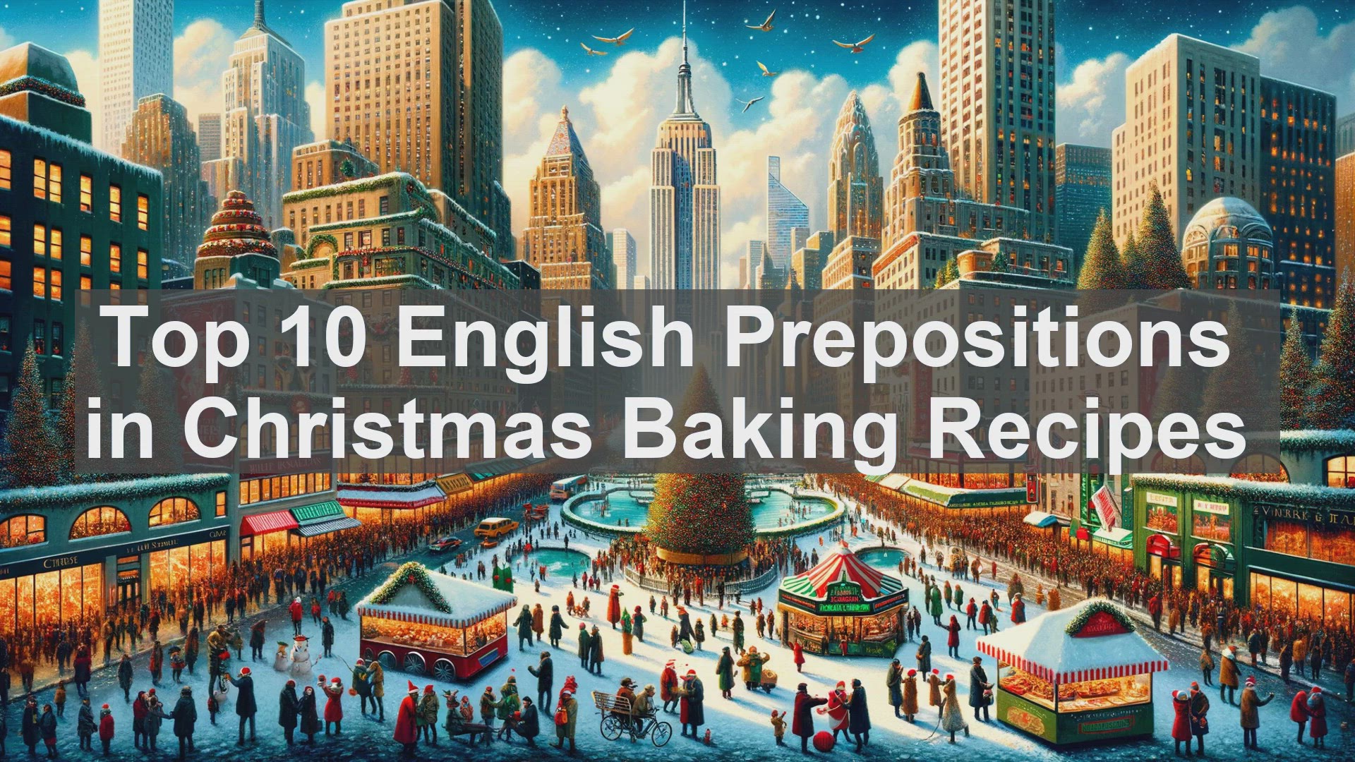 'Video thumbnail for Top 10 English Prepositions in Christmas Baking Recipes'