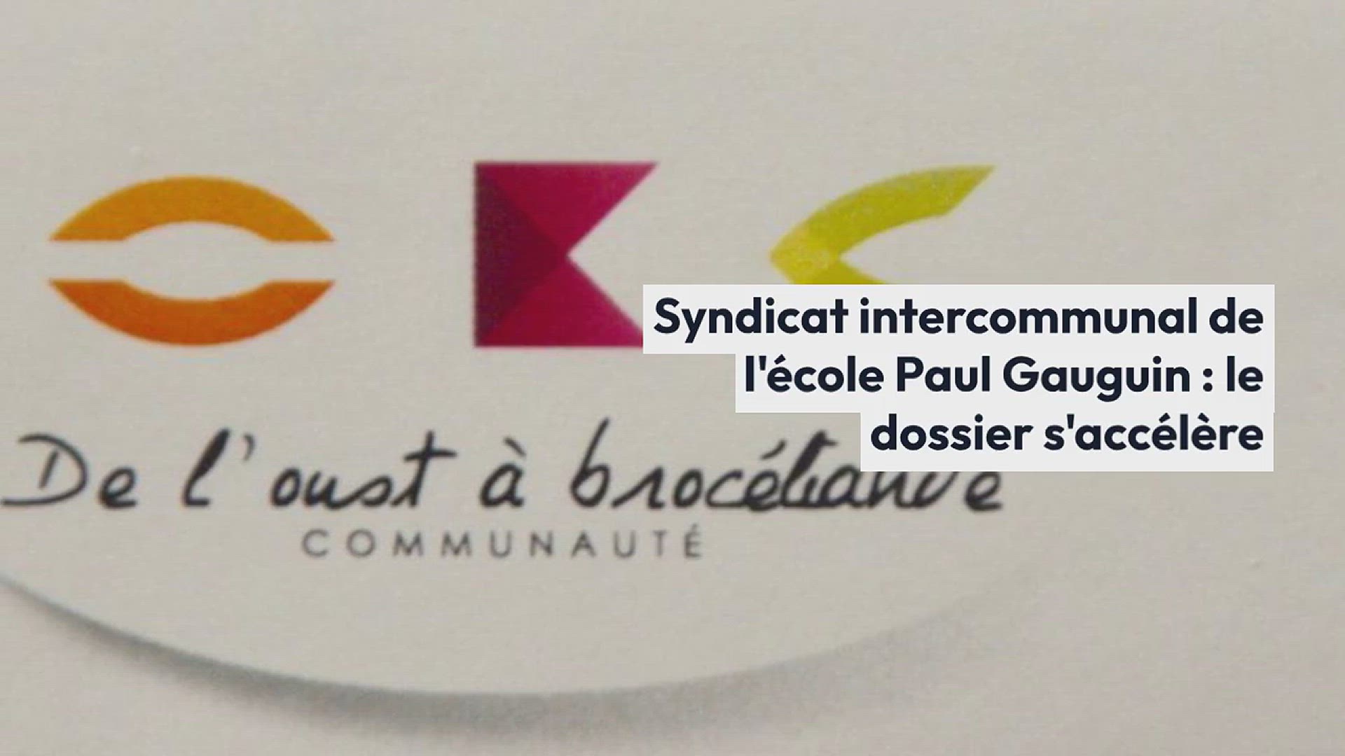 Video thumbnail for Malestroit. Syndicat intercommunal de l’école Paul Gauguin : le dossier s’accélère