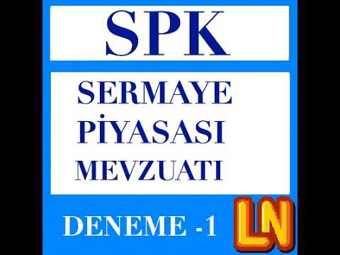Video thumbnail for Sermaye Piyasası Mevzuatı 2026 Deneme 1
