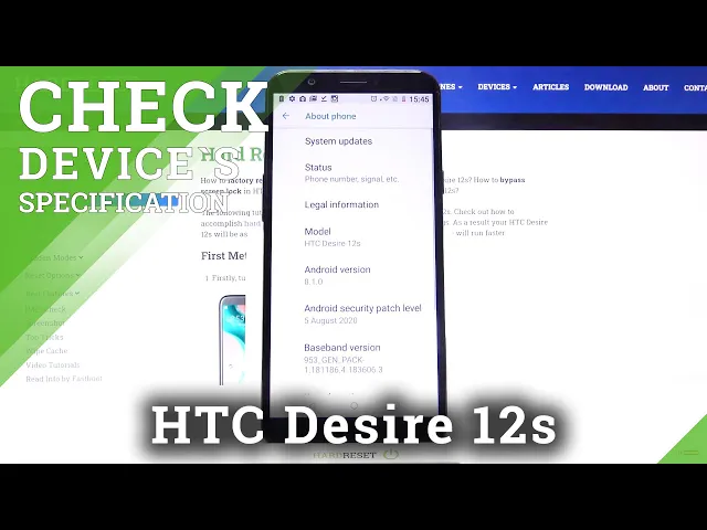 Video thumbnail for How to Check Device Specifications in HTC Desire 12s – Locate Smartphone Info
