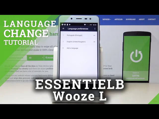 Video thumbnail for How to Change Language in ESSENTIELB Wooze L – Set Up Default Language