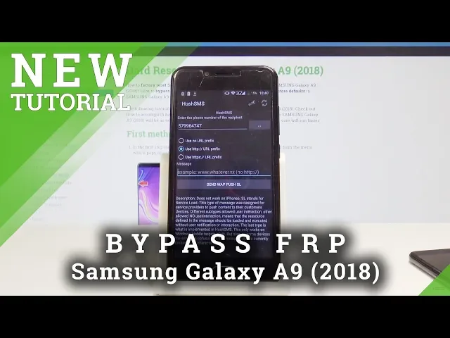 Video thumbnail for How to Bypass Google Verification in Samsung A9 2018 - Skip Google Protection