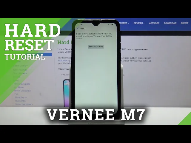 Video thumbnail for How to Hard Reset VERNEE M7 – Wipe Data