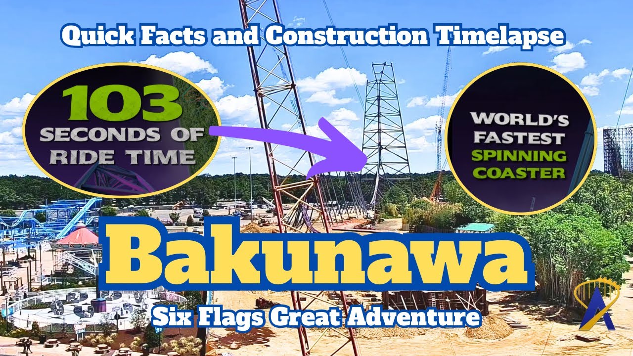 Video thumbnail for Meet BAKUNAWA at Six Flags Great Adventure: Stats, World Records & Construction Timelapse