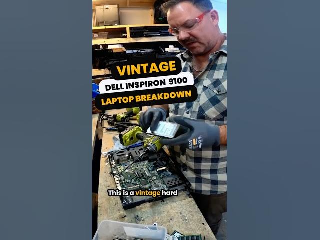 Video thumbnail for QUICK RIP: Vintage Dell Laptop Breakdown