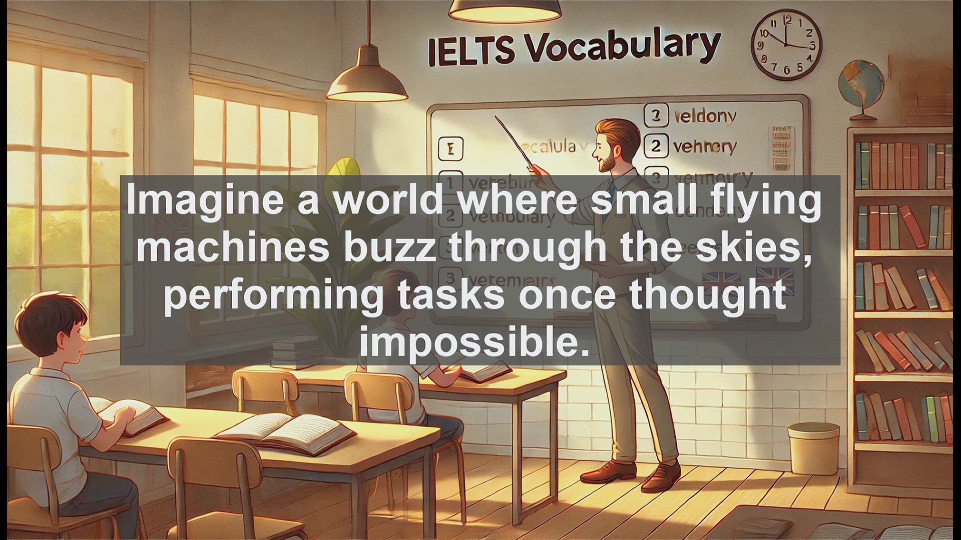 'Video thumbnail for 2000 Must Know IELTS 9.0 Vocabulary - Mastering 'Drone' for IELTS 9.0: A Comprehensive Guide'