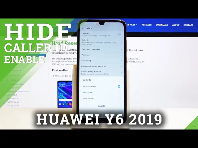 Video thumbnail for How to Hide Caller ID in Huawei Y6 2019 - Show Caller Number