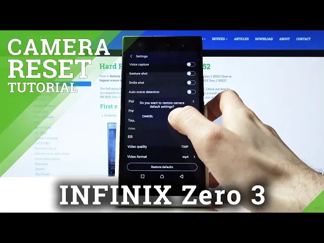 Video thumbnail for How to Reset Camera in INFINIX Zero 3 – Restore Camera Settings