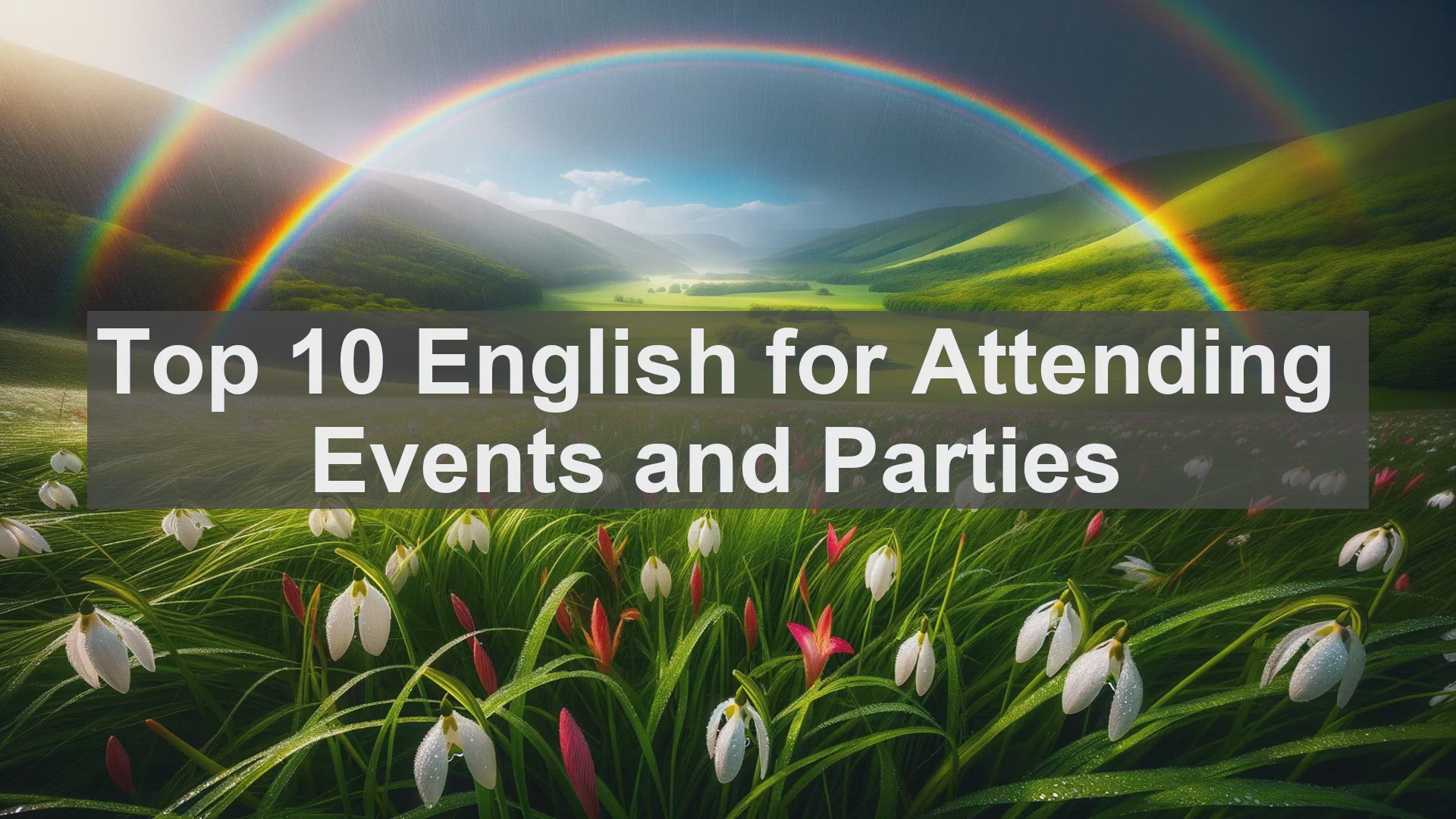 'Video thumbnail for Top 10 English for Attending Events and Parties'