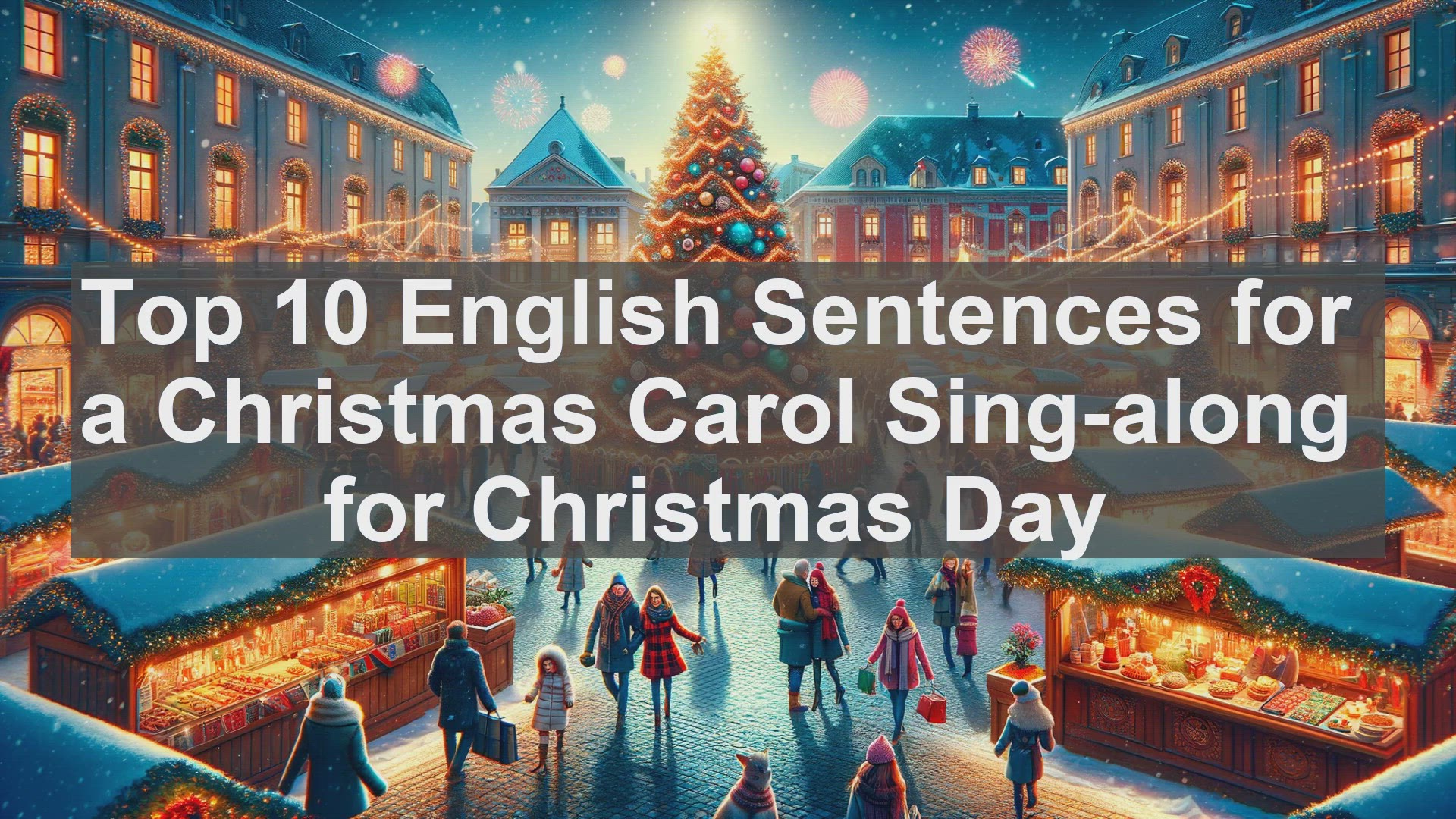'Video thumbnail for Top 10 English Sentences for a Christmas Carol Singalong for Christmas Day'