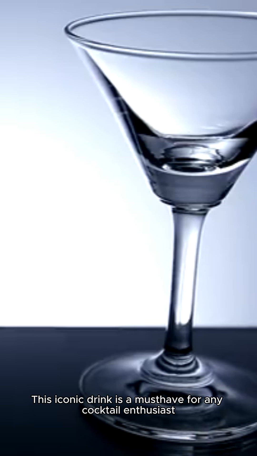 Video thumbnail for dry martini recipe