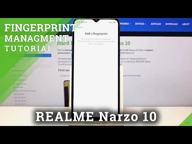 Video thumbnail for REALME Narzo 10 – Add Fingerprint & Use Touch ID