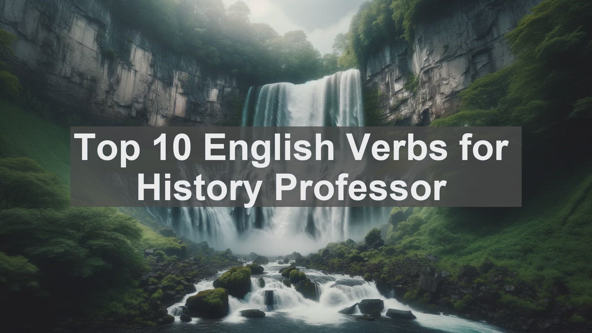 'Video thumbnail for Top 10 English Verbs for History Professor'