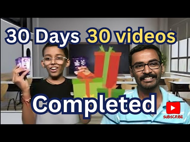 Video thumbnail for 30 Day 30 Video challenge complete