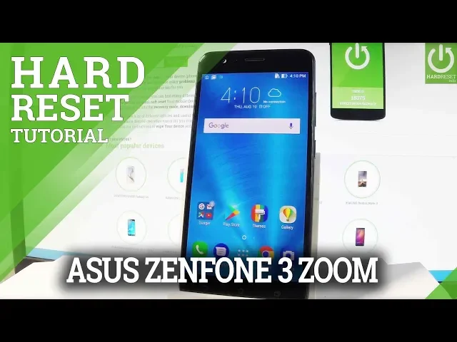Video thumbnail for ASUS ZenFone 3 Zoom HARD RESET / Screen Lock Removal