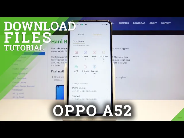 Video thumbnail for How to Find Downloaded Files on OPPO A52 – Find Saved Files