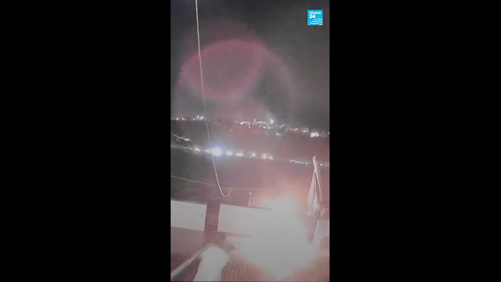 'Video thumbnail for Tunisia: Second Gaza-bound flotilla hit by suspected drone'