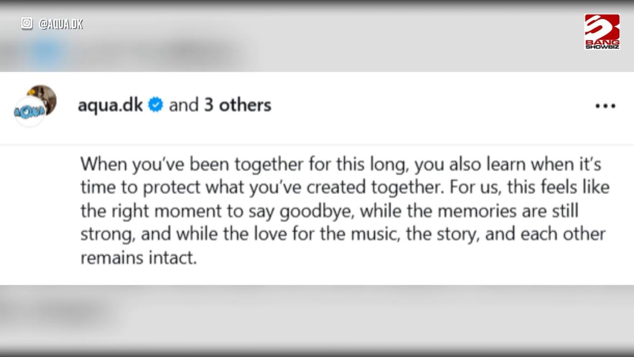 Video thumbnail for AQUA are calling it quits after more than three decades