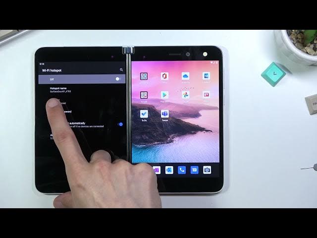 Video thumbnail for How to Enable Portable Hotspot on MICROSOFT Surface Duo - Set Up Personal Hotspot