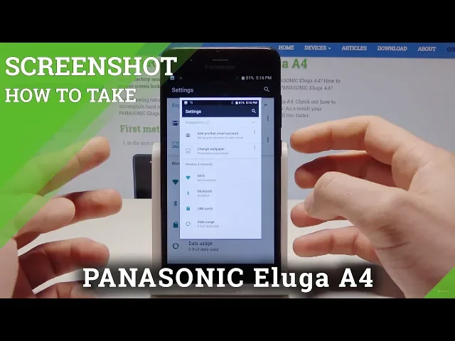 Video thumbnail for SCREENSHOT PANASONIC Eluga A4