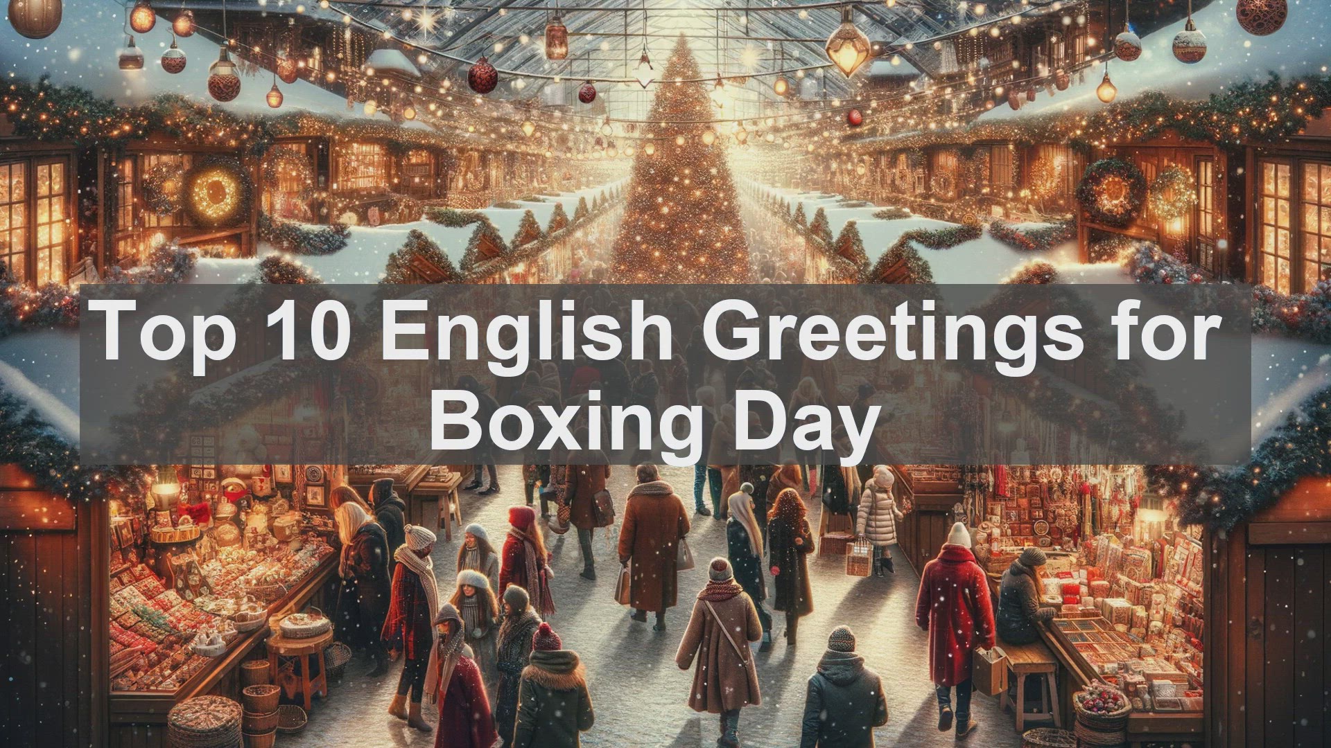 'Video thumbnail for Top 10 English Greetings for Boxing Day'