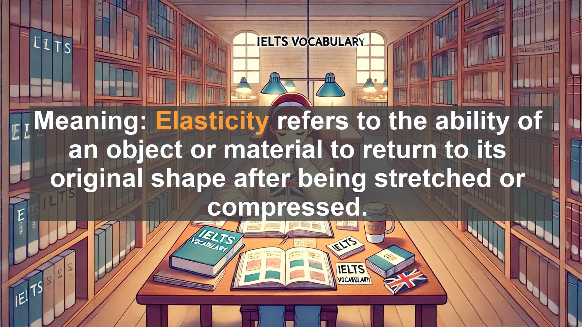 'Video thumbnail for 5000 Must Know IELTS 8.0 Vocabulary - Elasticity: A Key IELTS Vocabulary Word Explained'