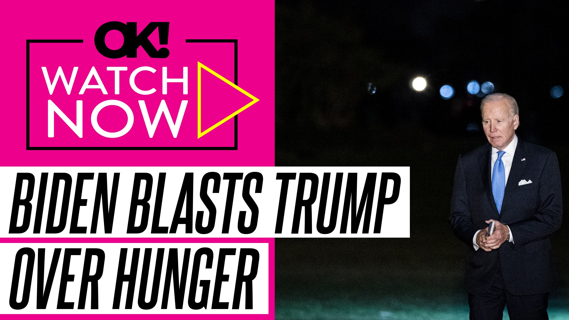 Video thumbnail for Joe Biden Slams Donald Trump: 'Deliberately Making Hunger Worse' for Americans in Fiery Speech