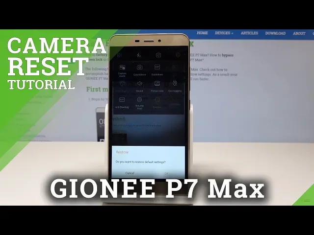 Video thumbnail for How to Reset Camera in GIONEE P7 Max - Restore Camera Settings