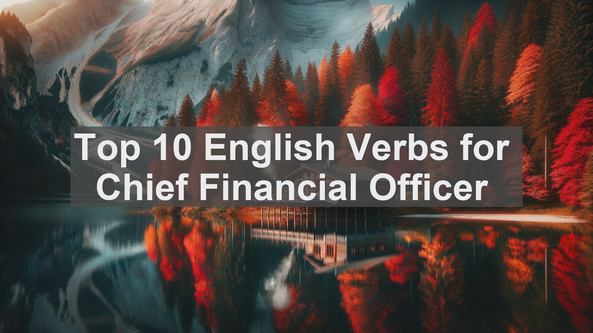 'Video thumbnail for Top 10 English Verbs for Chief Financial Officer'