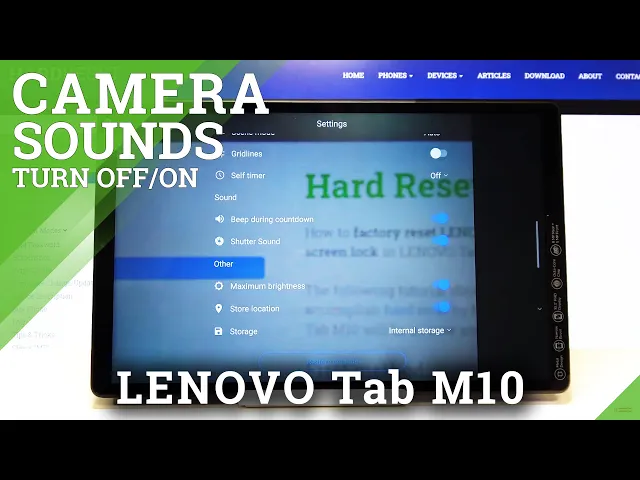 Video thumbnail for How to Turn Off Camera Shutter Sound in LENOVO Tab M10 – Camera Settings