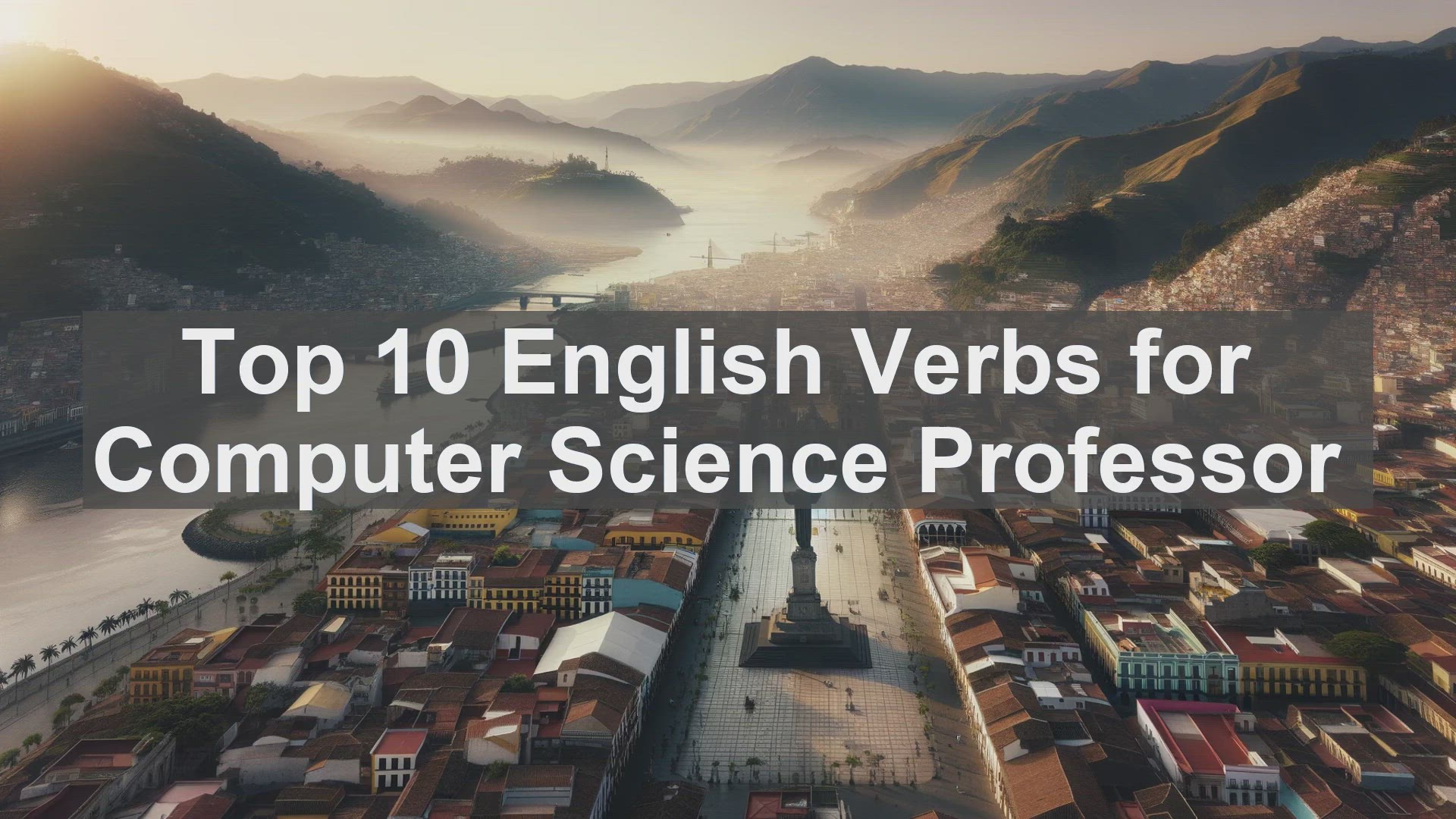 'Video thumbnail for Top 10 English Verbs for Computer Science Professor'