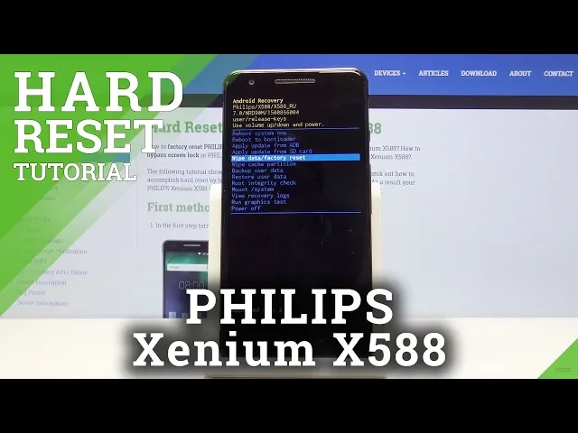 Video thumbnail for HARD RESET PHILIPS Xenium X588 - Bypass Screen Lock Solution